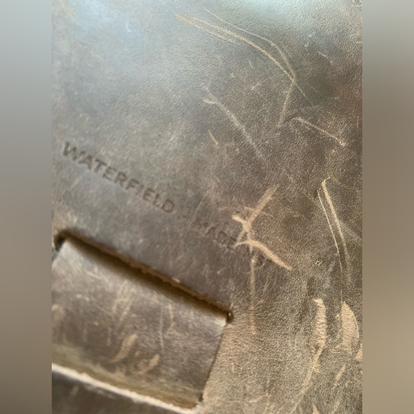 Waterfield Bags SfBags Messenger Bag Waxed Canvas Tin Cloth Leather Rare - Picture 2 of 8